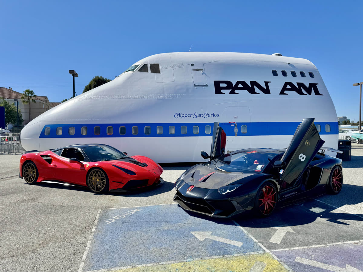 Exotic Car Show at Hiller Aviation Museum — Hiller Aviation Museum, San Carlos